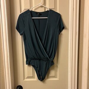 Lush Teal Wrap Bodysuit